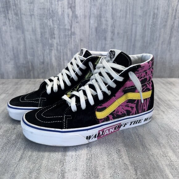 VANS SK8-Hi Lady Vans Azalea Pink True White Women Sneakers Sz 8.5 Mens 7 - Picture 1 of 10